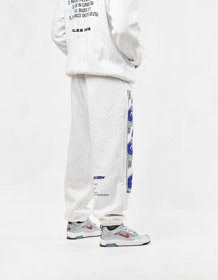 Butter Goods x Miles Davis Bitches Brew Sweatpants - Ash - Image 3