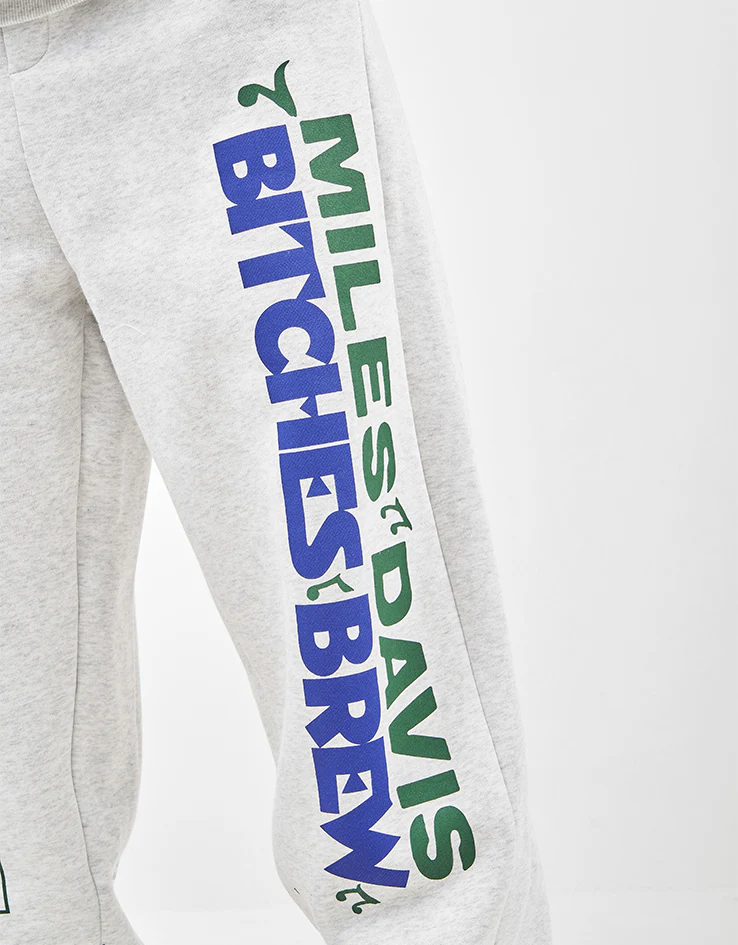 Butter Goods x Miles Davis Bitches Brew Sweatpants - Ash - Image 6