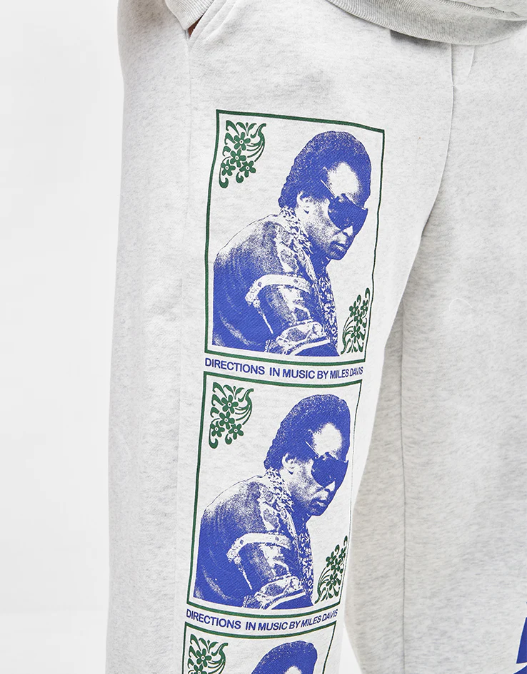 Butter Goods x Miles Davis Bitches Brew Sweatpants - Ash - Image 7