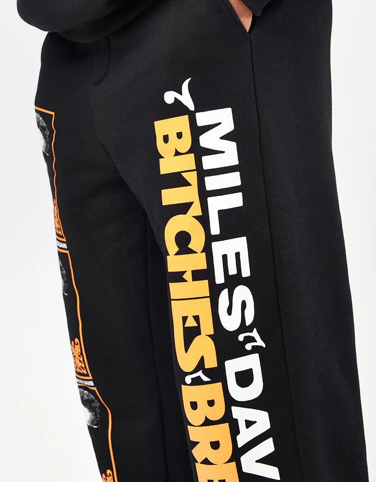 Butter Goods x Miles Davis Bitches Brew Sweatpants - Black - Image 5
