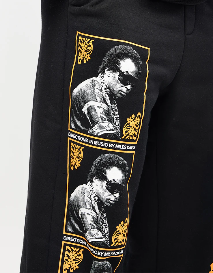 Butter Goods x Miles Davis Bitches Brew Sweatpants - Black - Image 6