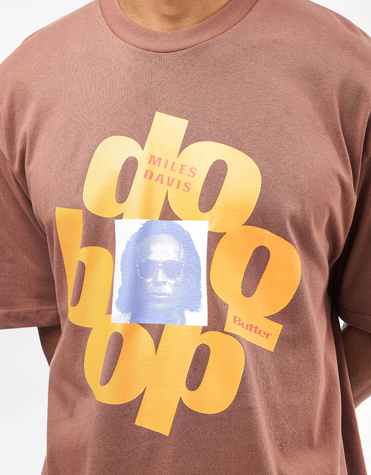 Butter Goods x Miles Davis Doo-Bop T-Shirt - Brown - Image 3