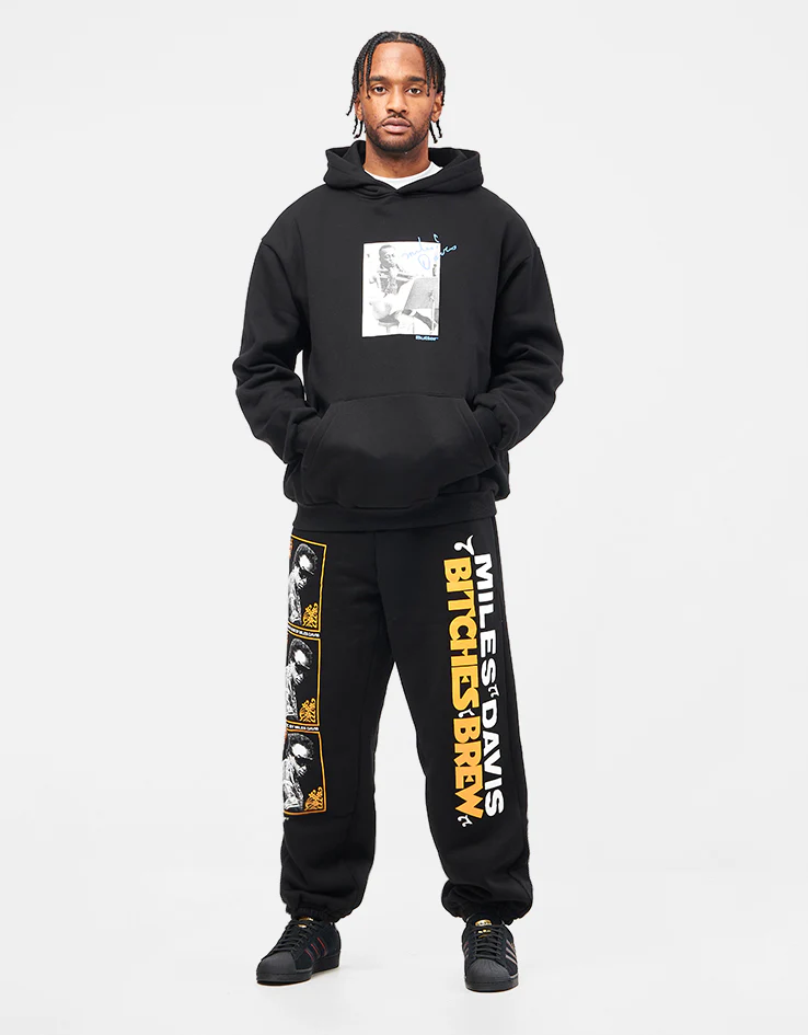 Butter Goods x Miles Davis Kind Of Blue Pullover Hoodie - Black - Image 2