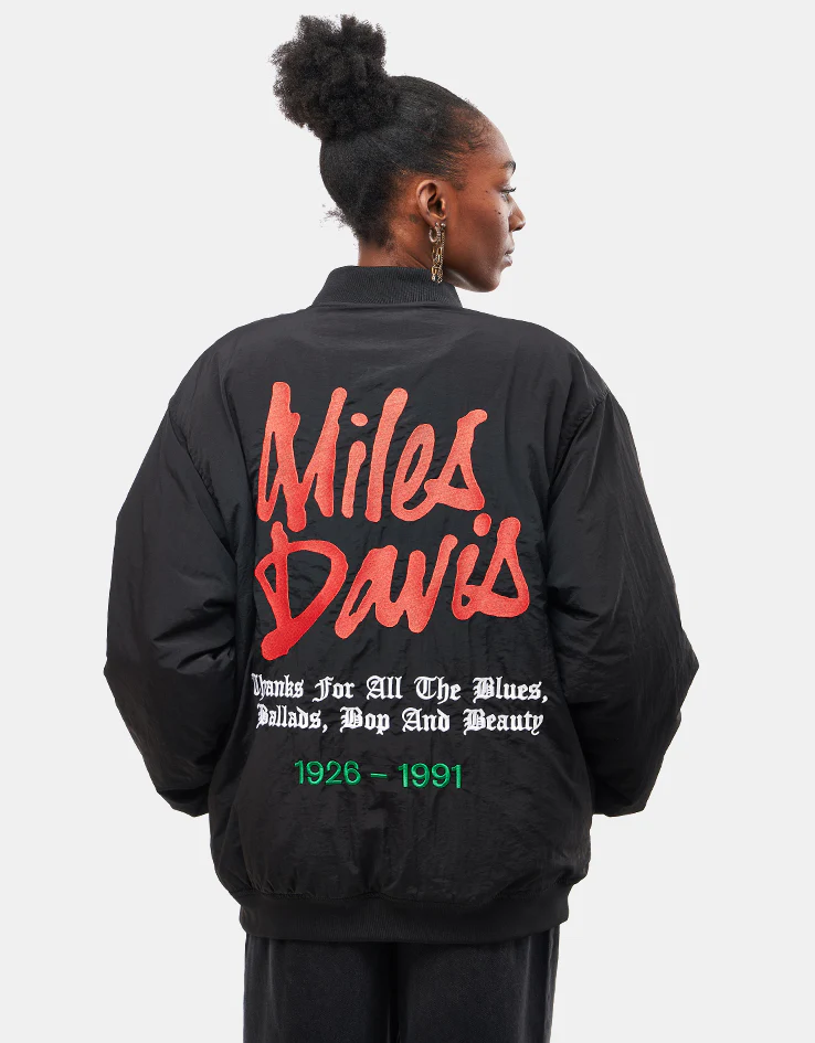 Butter Goods x Miles Davis Miles Bomber Jacket - Black - Image 9