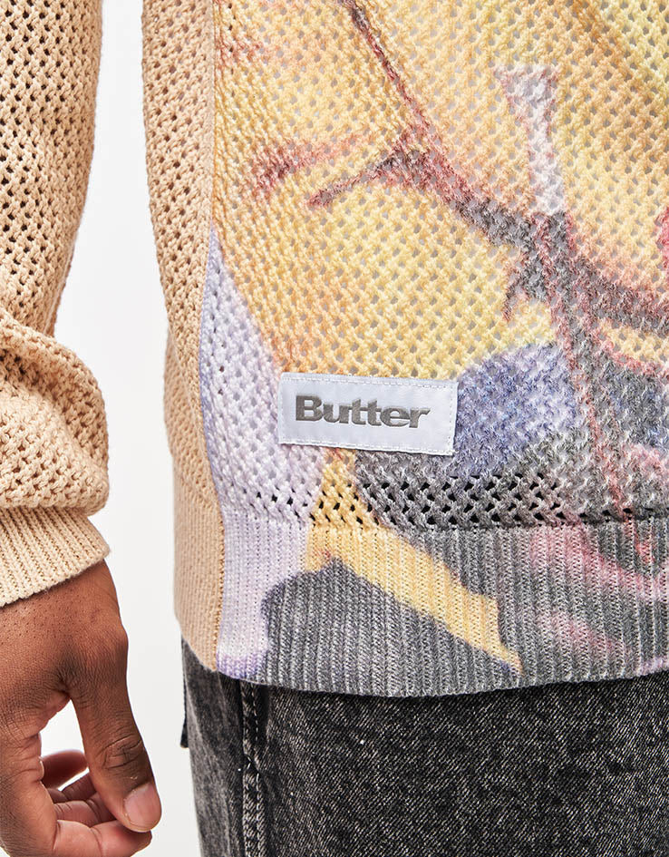 Butter Goods x Miles Davis Miles Knit Sweater - Cream - Image 4