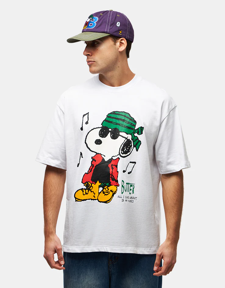 Butter Goods x Peanuts Music T-Shirt - White - Image 2