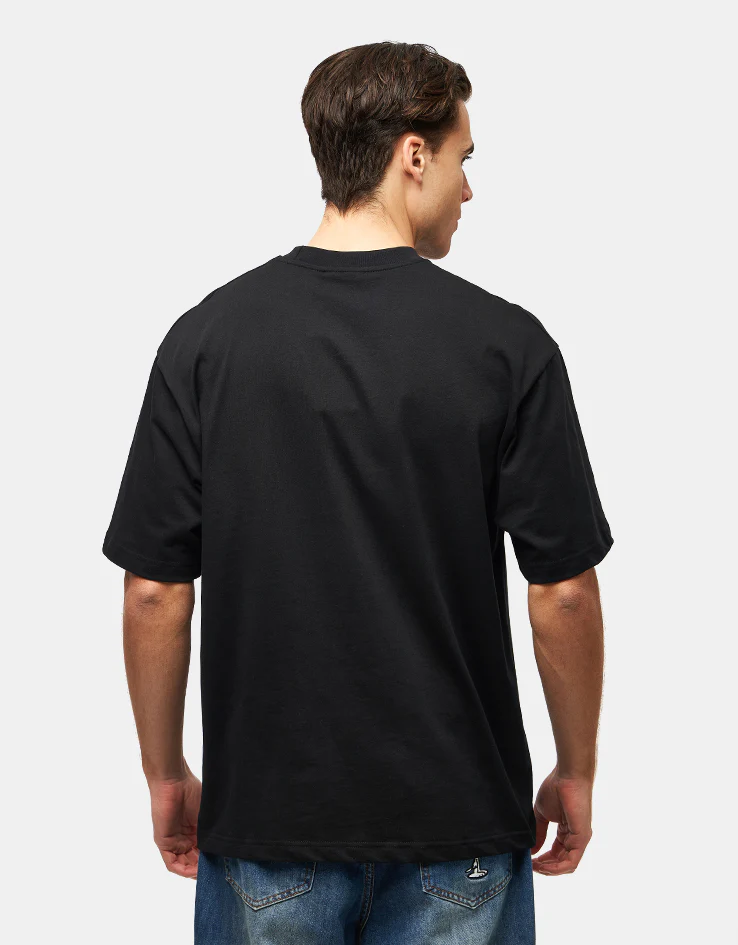 Butter Goods x Peanuts Spike Logo T-Shirt - Black - Image 2
