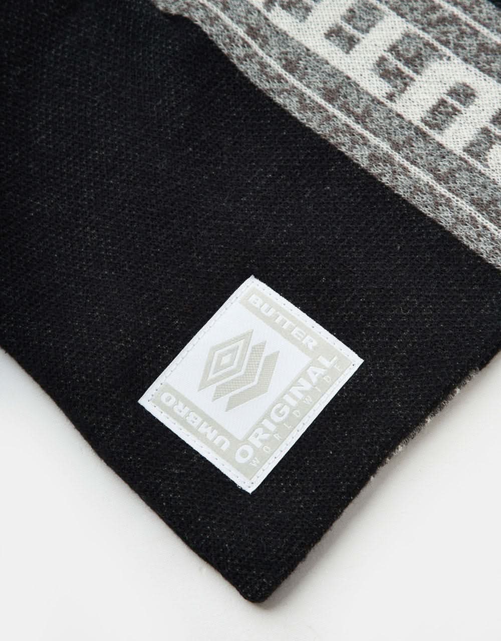 Butter Goods x Umbro Athletica Skully Beanie - Black - Image 2