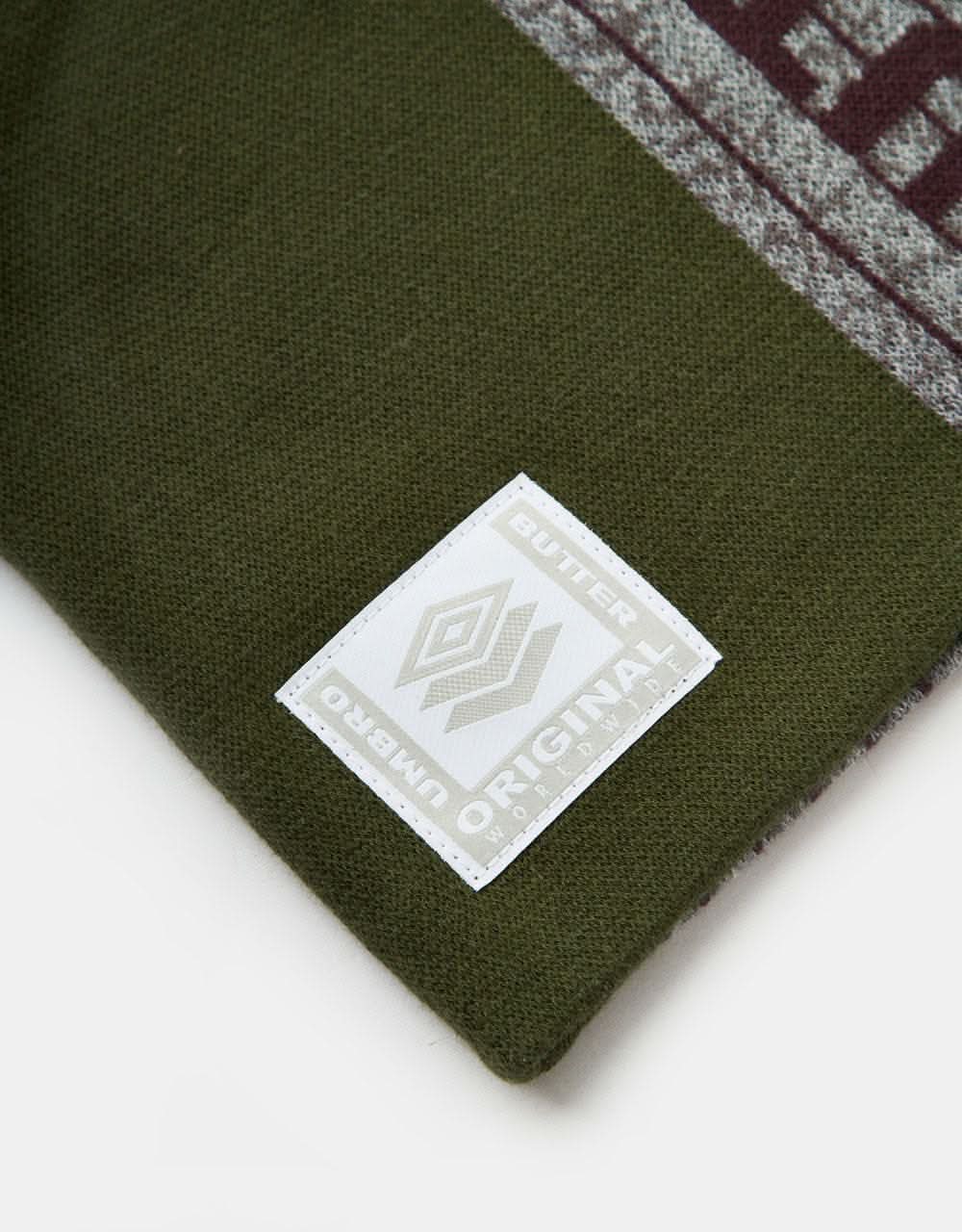 Butter Goods x Umbro Athletica Skully Beanie - Sage - Image 2