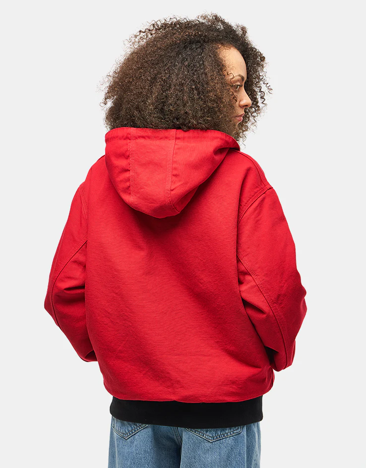Carhartt WIP 50 Years Anniversary Reversible OG Active Jacket Canvas - Black/USA Red (Rinsed) - Image 18
