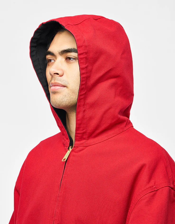 Carhartt WIP 50 Years Anniversary Reversible OG Active Jacket Canvas - Black/USA Red (Rinsed) - Image 8