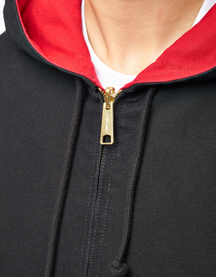 Carhartt WIP 50 Years Anniversary Reversible OG Active Jacket Canvas - Black/USA Red (Rinsed) - Image 9