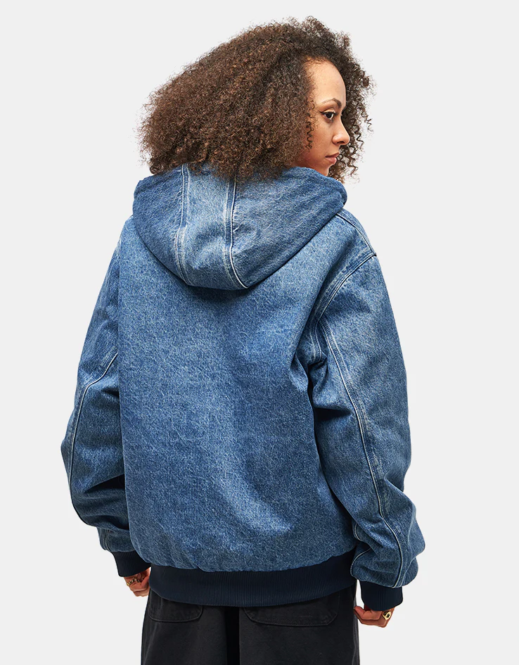Carhartt WIP 50 Years Anniversary Reversible OG Active Jacket Denim - Blue/USA Red (Stone Bleached) - Image 15