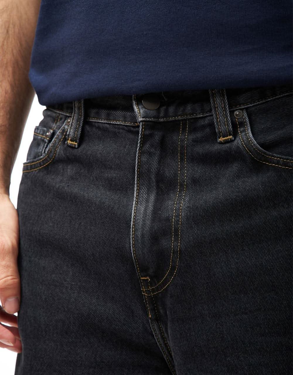 Carhartt WIP Aaron Pant - Black (Stone Washed) - Image 6