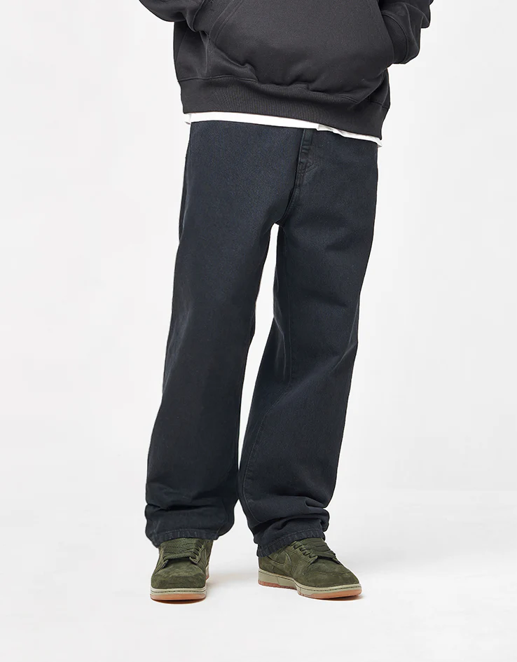 Carhartt WIP Aaron Pant - Blue (Midnight Wash) - Image 2