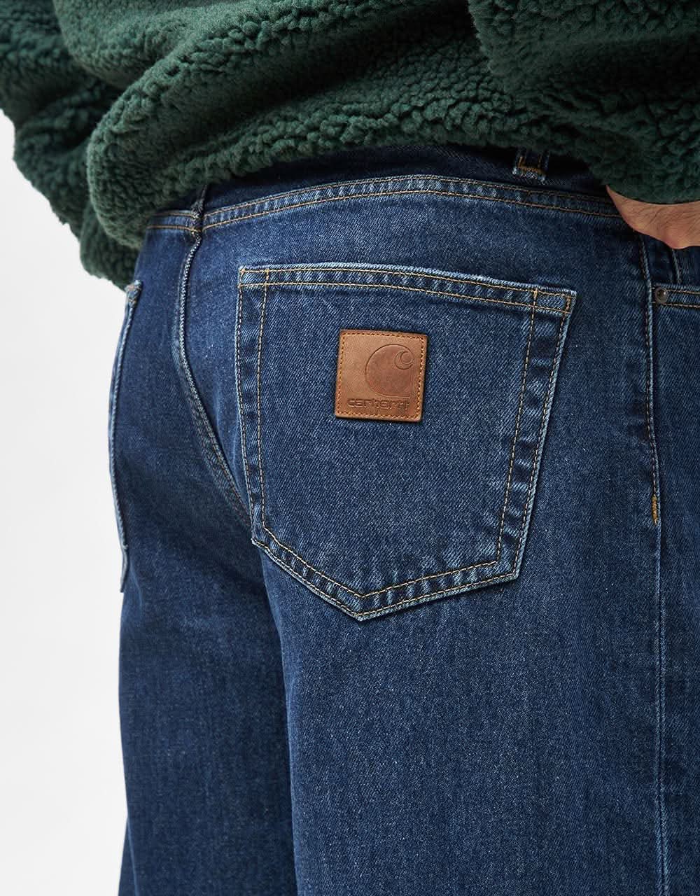 Carhartt WIP Aaron Pant - Blue (Stone Washed) - Image 7