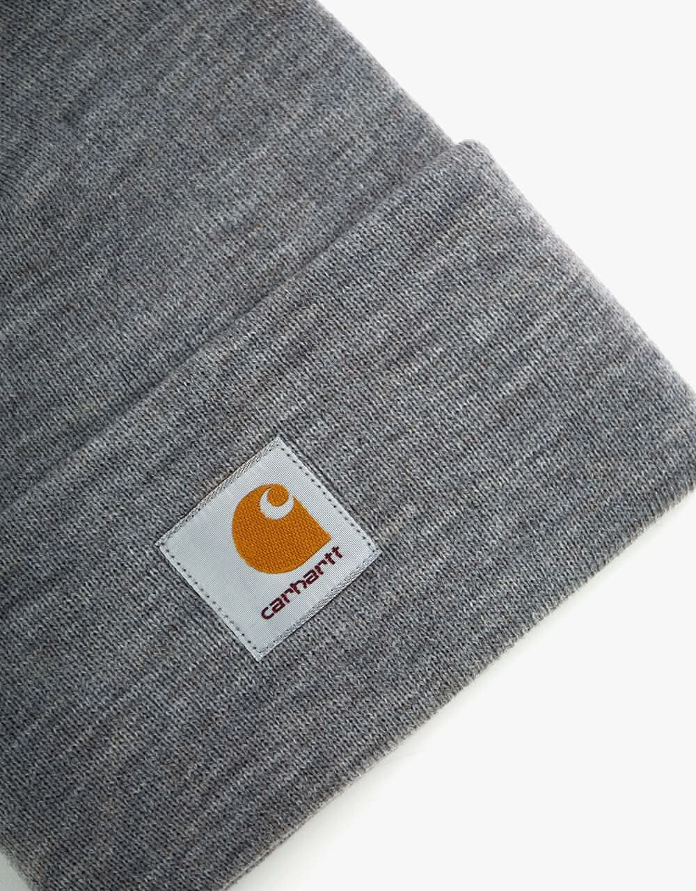 Carhartt WIP Acrylic Watch Beanie - Grey Heather - Image 3