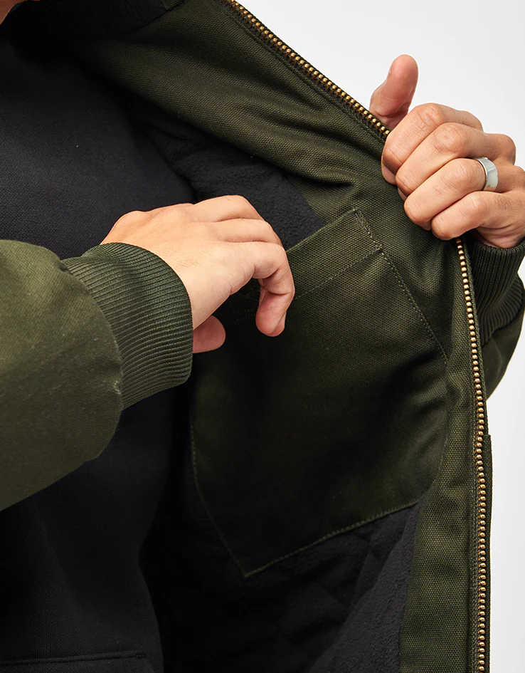 Carhartt WIP Active Jacket - Olive 'Rigid' (Winter) - Image 6