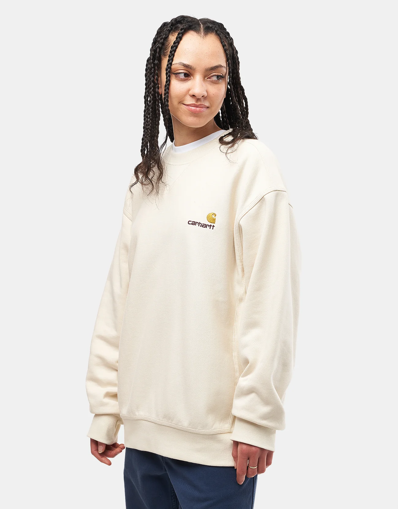 Carhartt WIP American Script Sweatshirt - Natural - Image 4