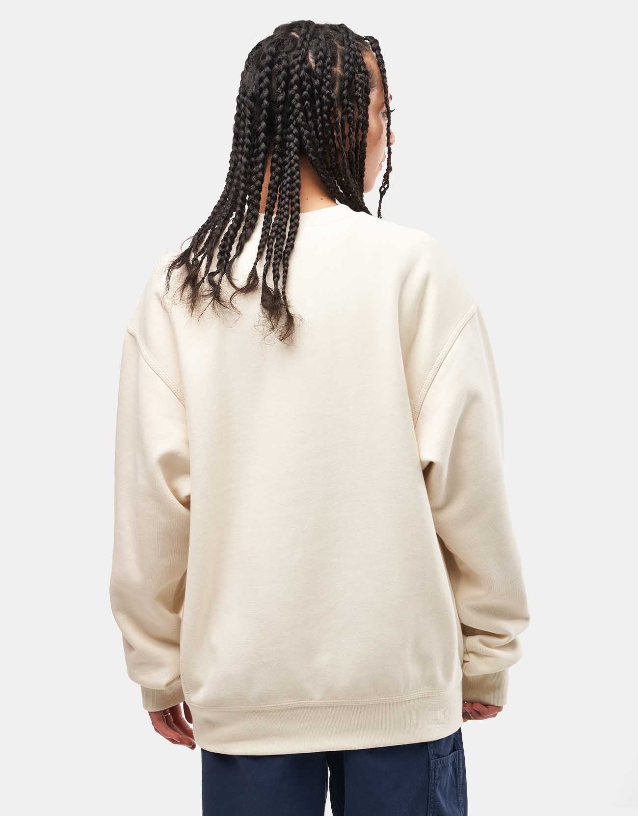 Carhartt WIP American Script Sweatshirt - Natural - Image 5