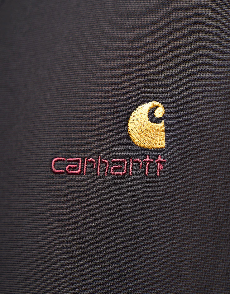 Carhartt WIP American Script Sweatshirt - Black - Image 4