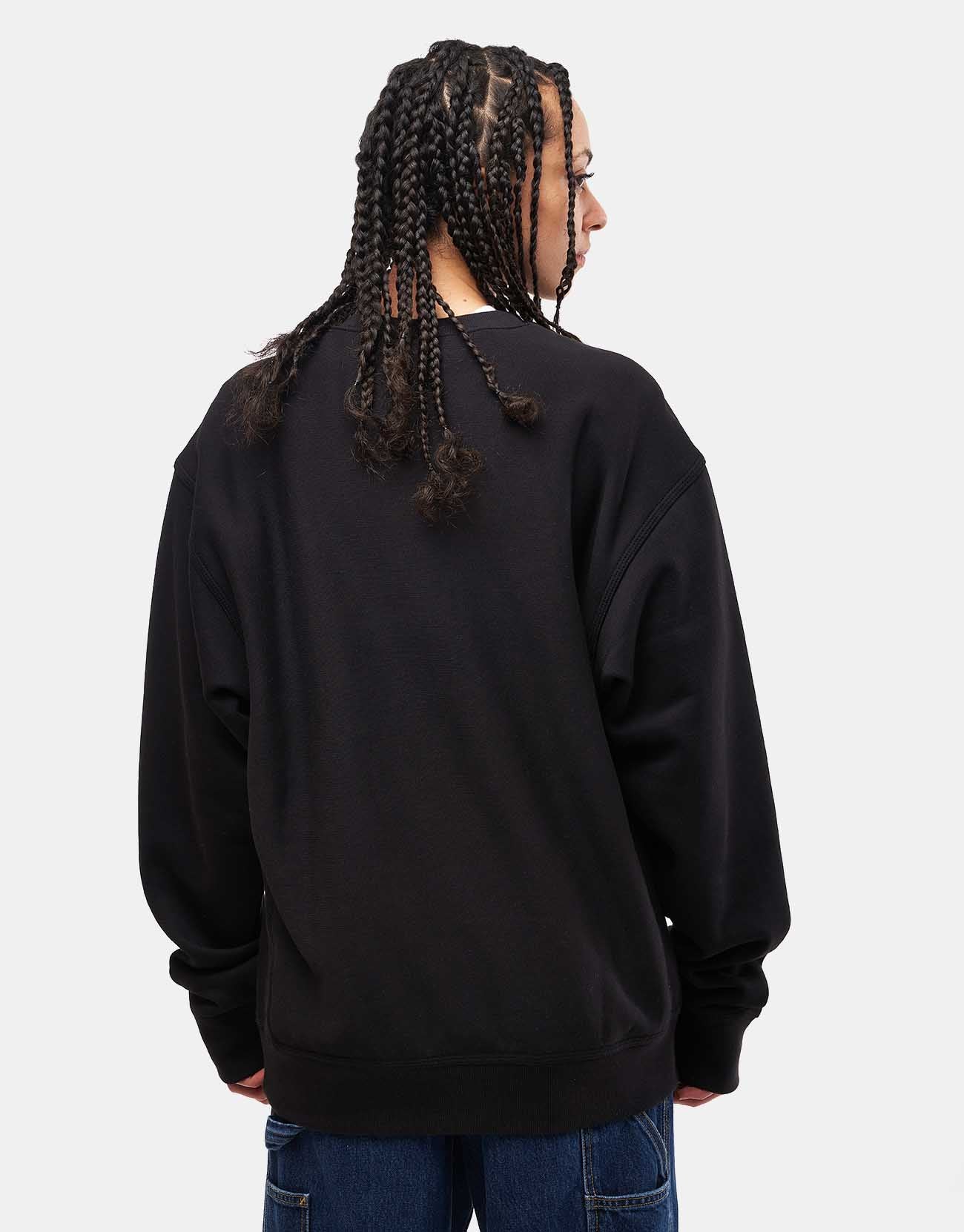 Carhartt WIP American Script Sweatshirt - Black - Image 7