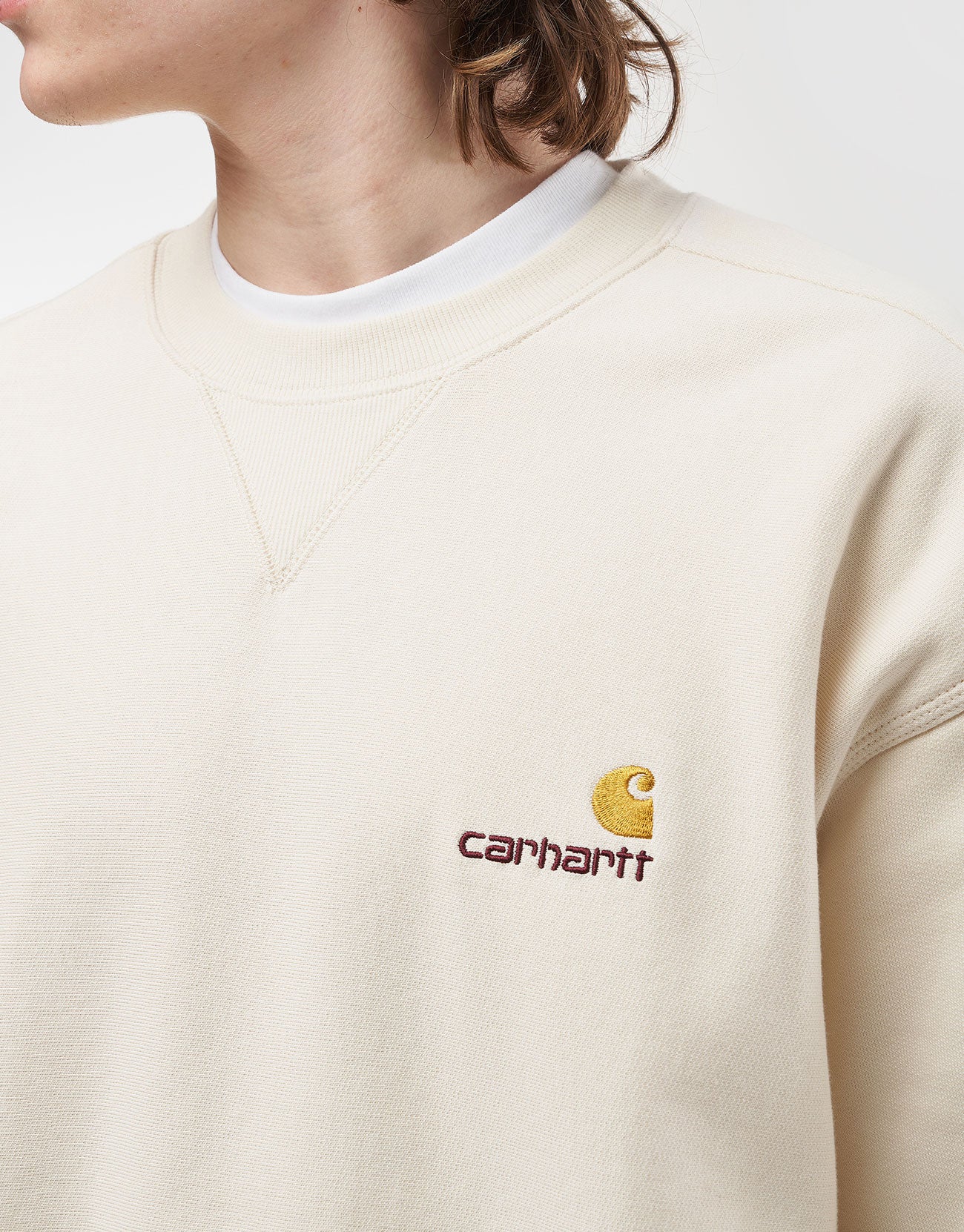 Carhartt WIP American Script Sweatshirt - Natural - Image 2