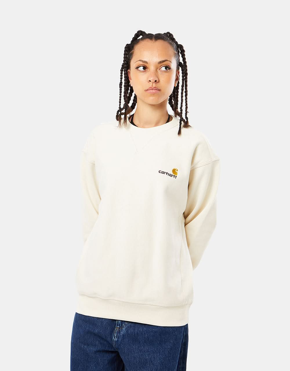 Carhartt WIP American Script Sweatshirt - Natural - Image 4