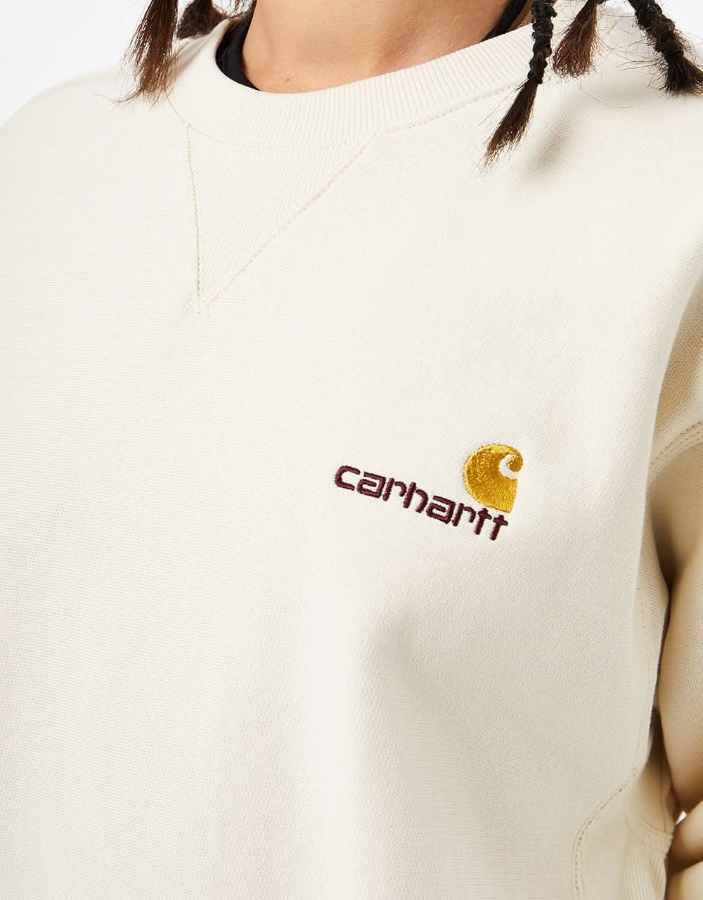Carhartt WIP American Script Sweatshirt - Natural - Image 5