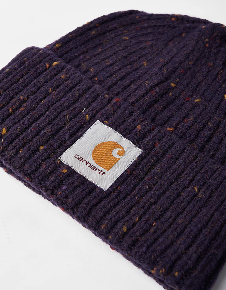 Carhartt WIP Anglistic Beanie - Speckled Lakers - Image 2