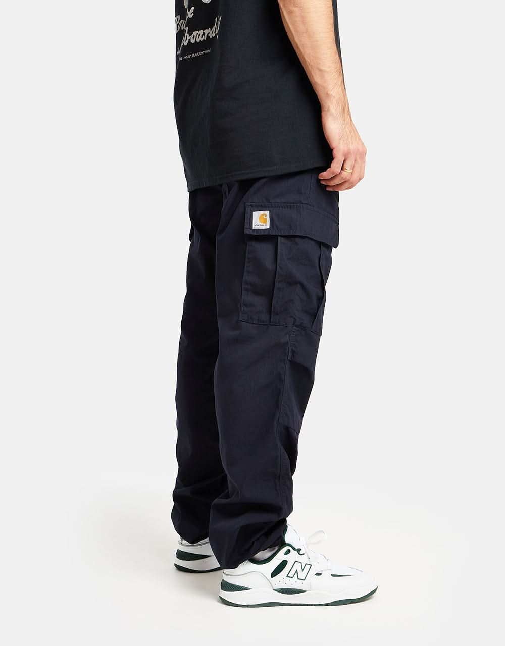 Carhartt WIP Aviation Pant - Dark Navy (Rinsed) - Image 2