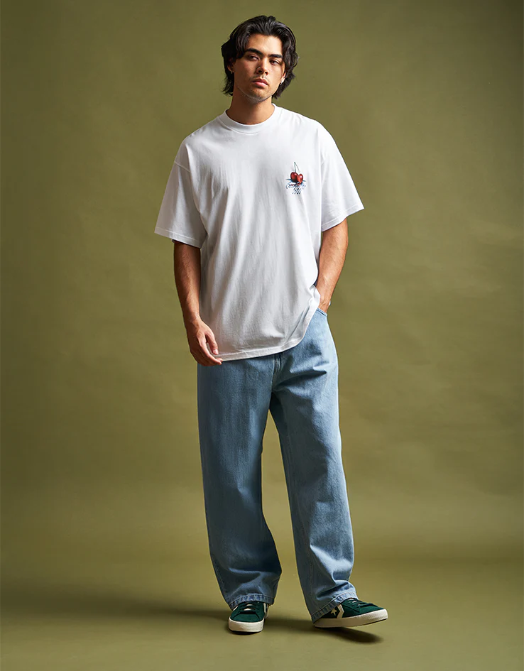 Carhartt WIP Brandon Pant - Blue (Heavy Stone Bleached) - Image 2