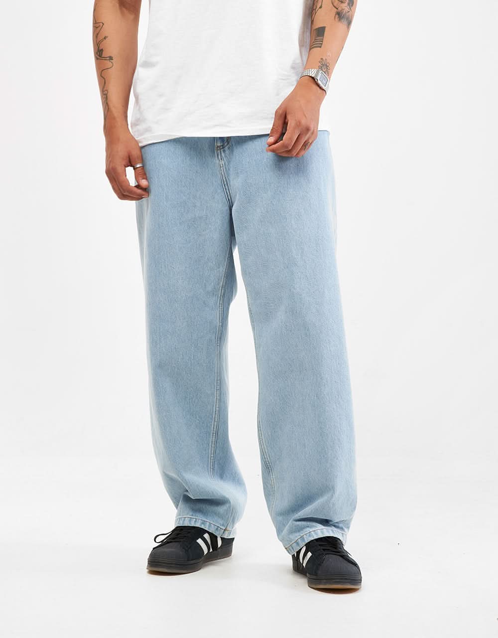 Carhartt WIP Brandon Pant - Blue (Heavy Stone Bleached) - Image 3