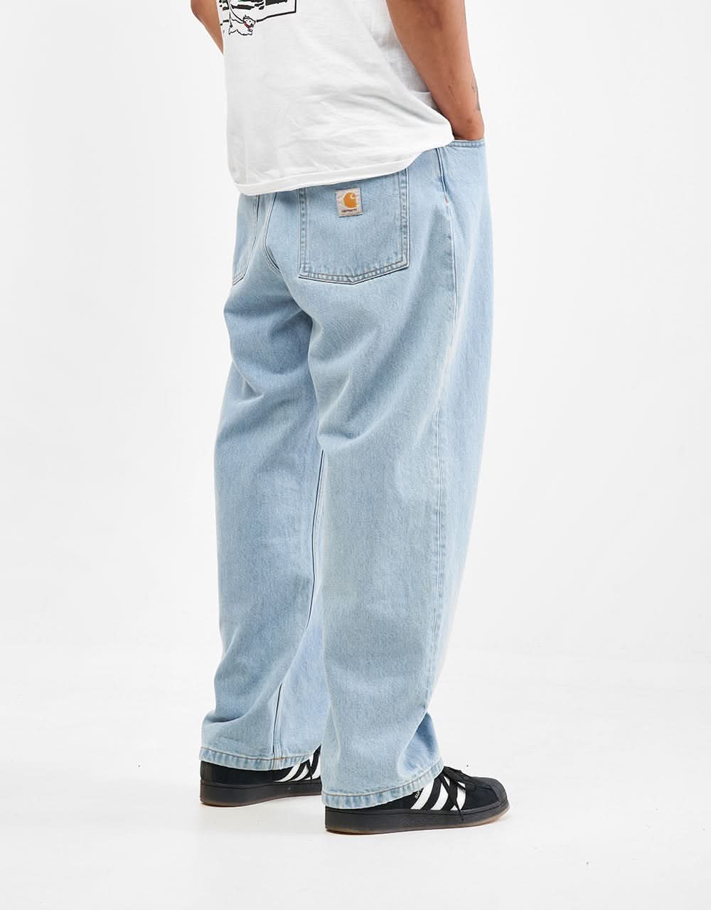 Carhartt WIP Brandon Pant - Blue (Heavy Stone Bleached) - Image 4