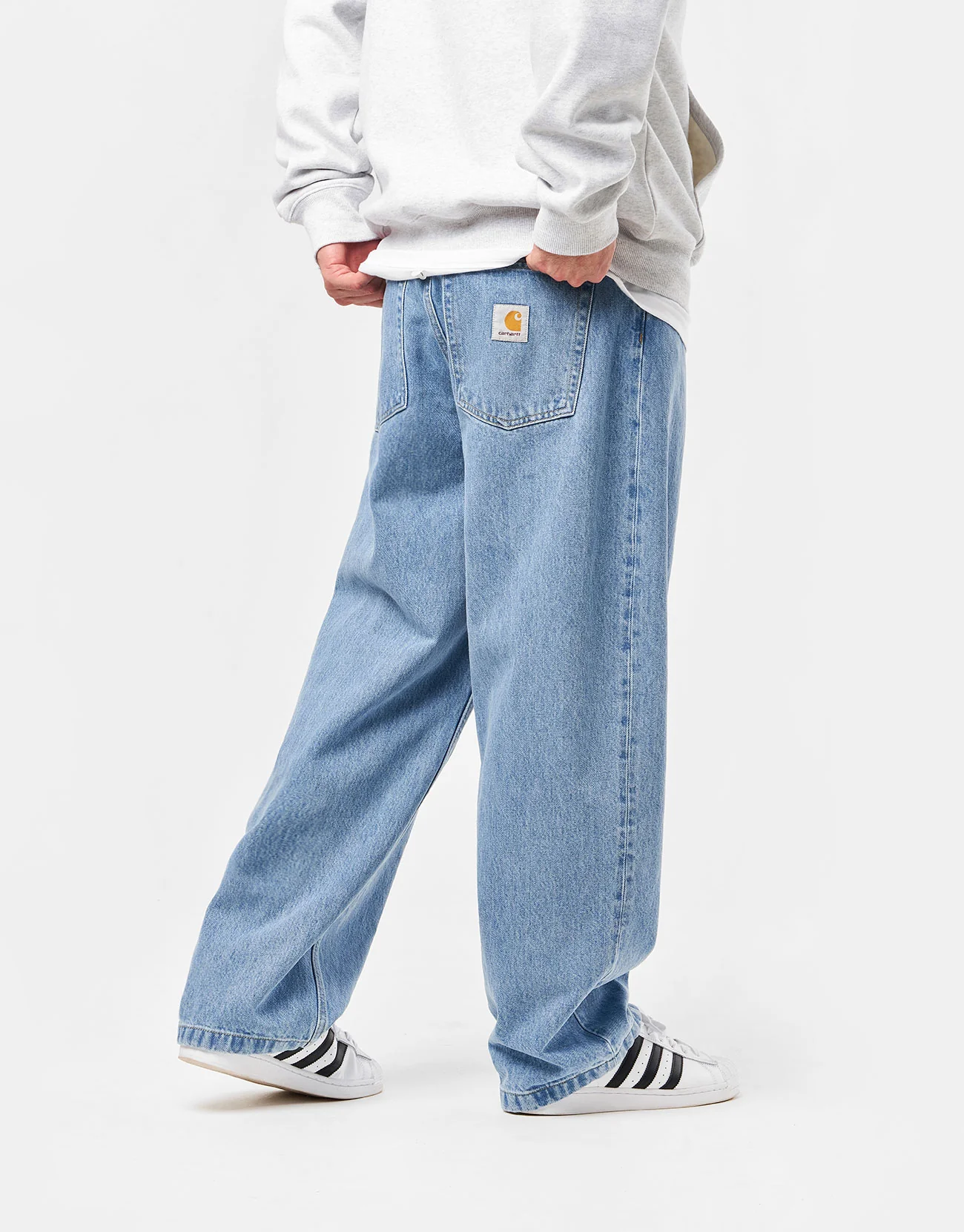 Carhartt WIP Brandon Pant - Blue (Stone Bleached) - Image 3