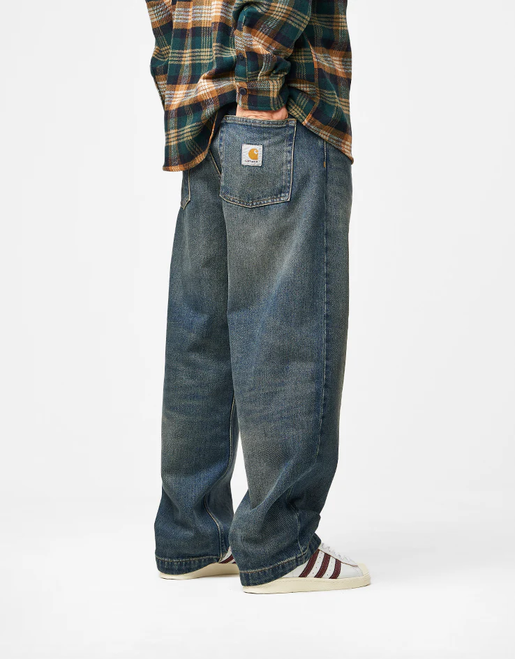 Carhartt WIP Brandon Pant - Blue (Worn Used Wash) - Image 4