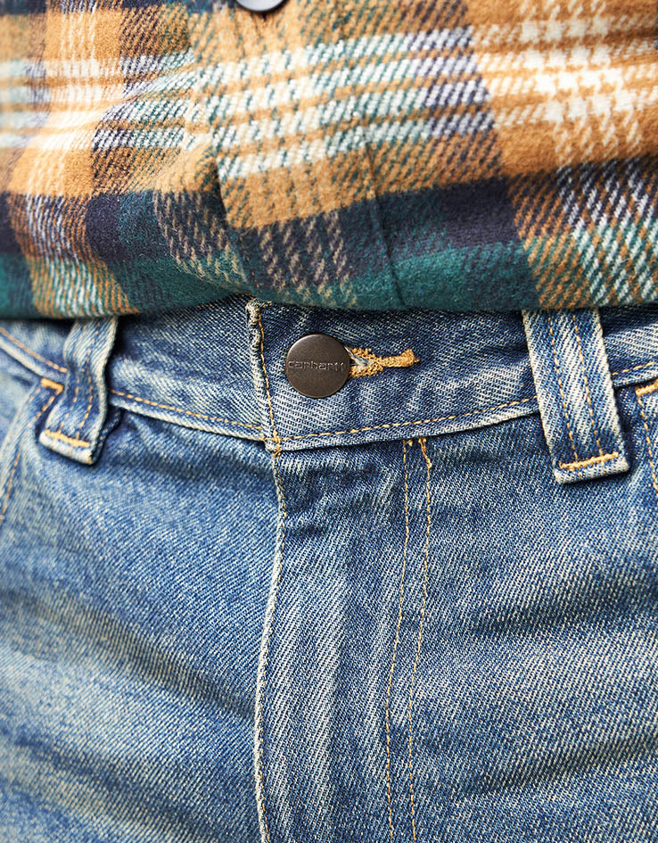 Carhartt WIP Brandon Pant - Blue (Worn Used Wash) - Image 7