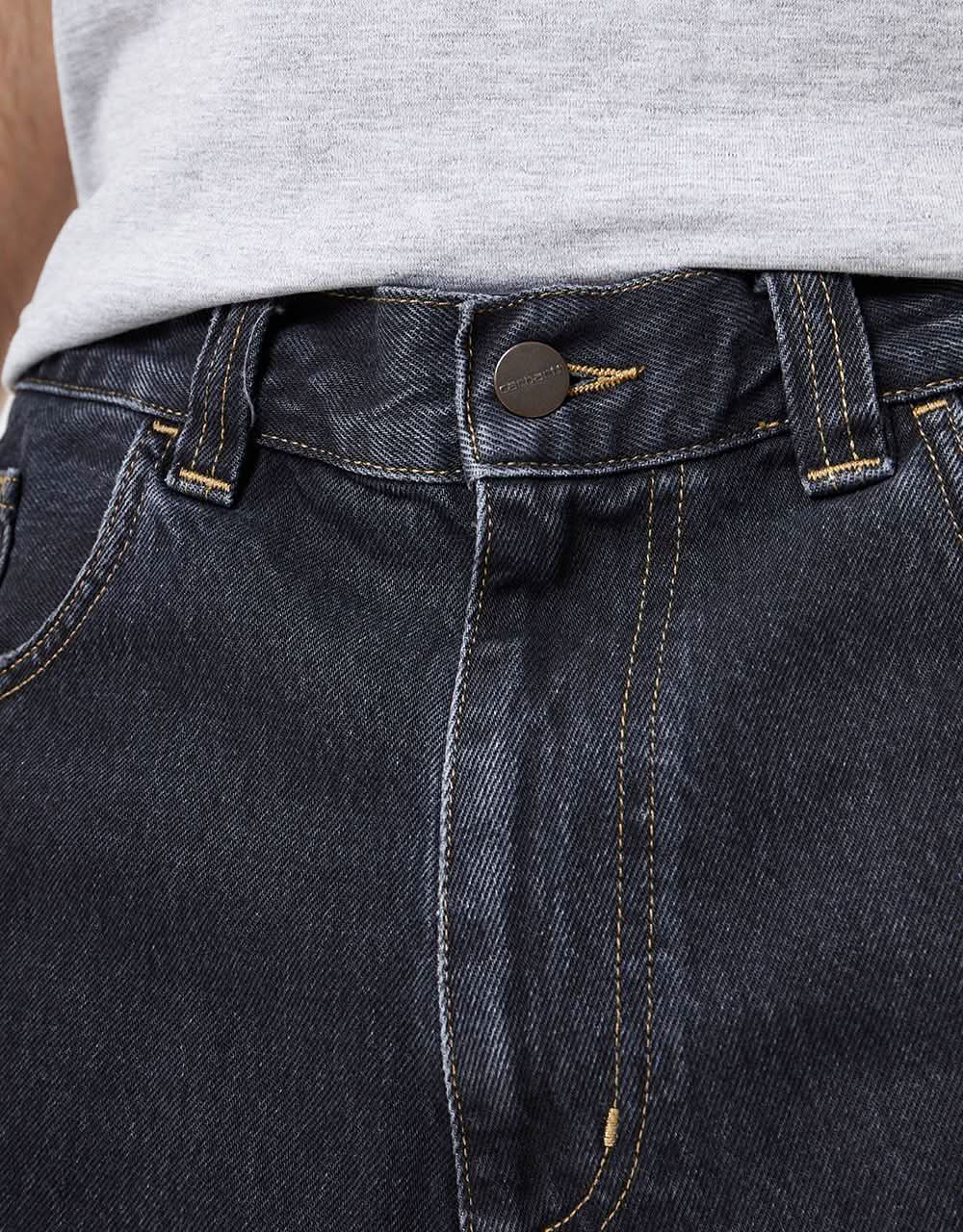 Carhartt WIP Brandon Shorts - Black (Stone Washed) - Image 5