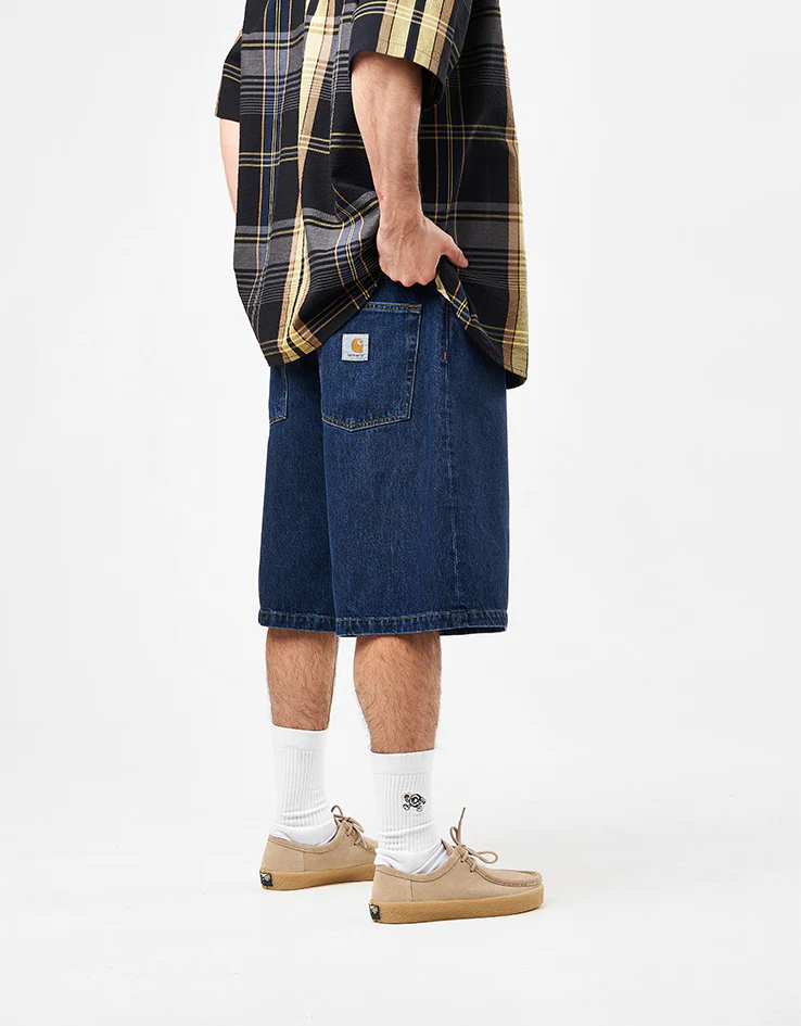 Carhartt WIP Brandon Shorts - Blue (Stone Washed) - Image 2
