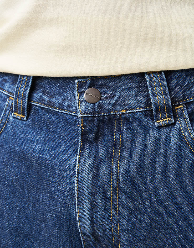Carhartt WIP Brandon Shorts - Blue (Stone Washed) - Image 5