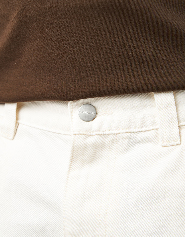 Carhartt WIP Brandon Shorts - White (Rinsed) - Image 5
