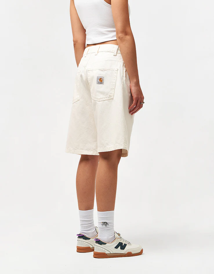 Carhartt WIP Brandon Shorts - White (Rinsed) - Image 7