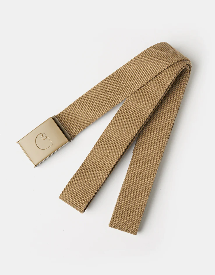 Carhartt WIP C-Logo Belt Tonal - Leather/White - Image 4