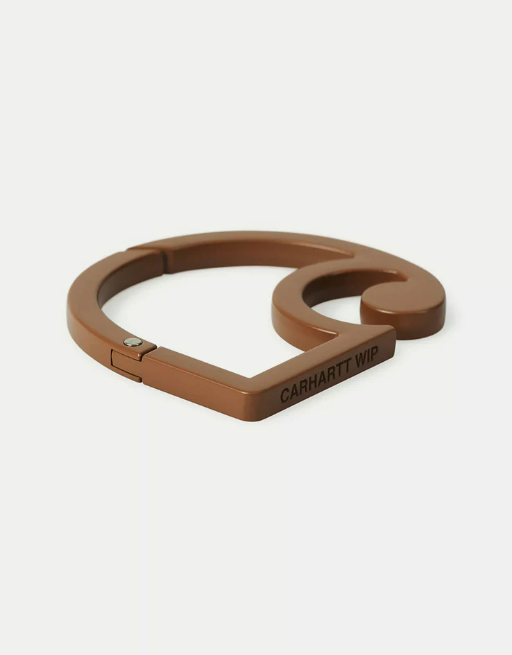Carhartt WIP C-Logo Carabiner - Brown - Image 2