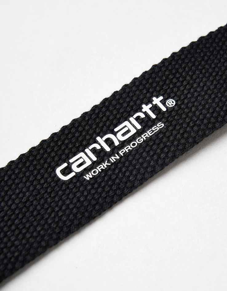 Carhartt WIP C-Logo Tonal Web Belt - Black/White - Image 3
