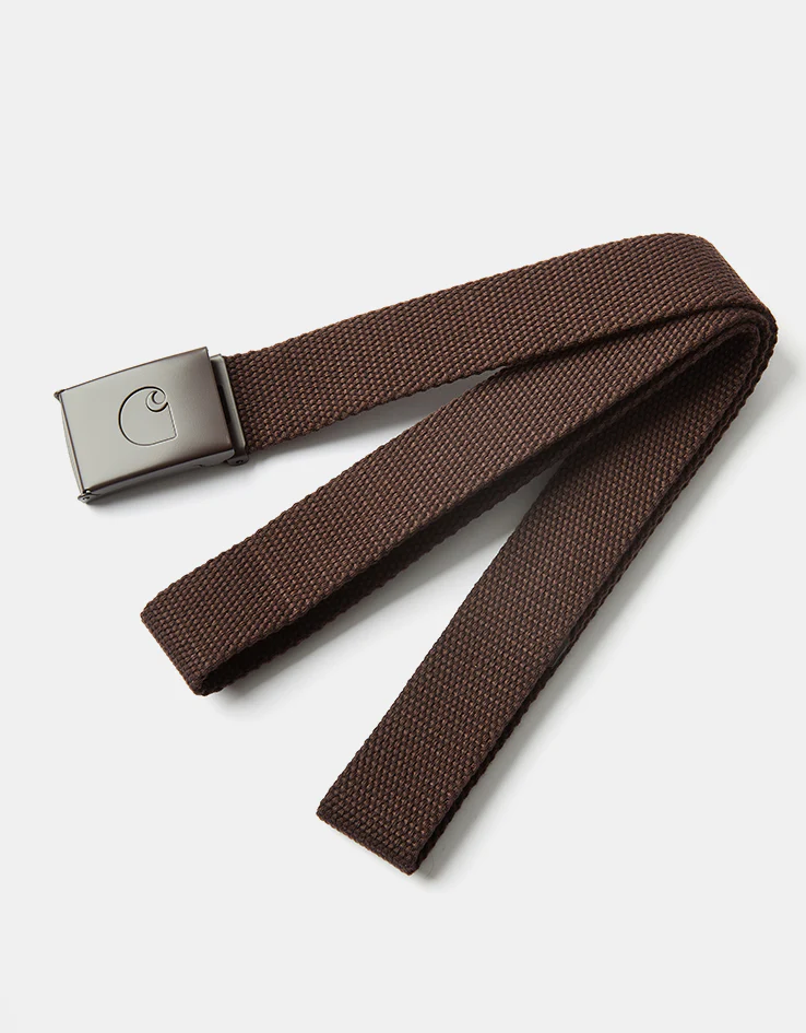 Carhartt WIP C-Logo Tonal Web Belt - Palisander/White - Image 2