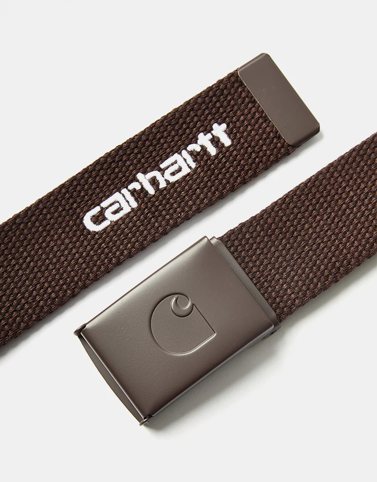Carhartt WIP C-Logo Tonal Web Belt - Palisander/White - Image 3