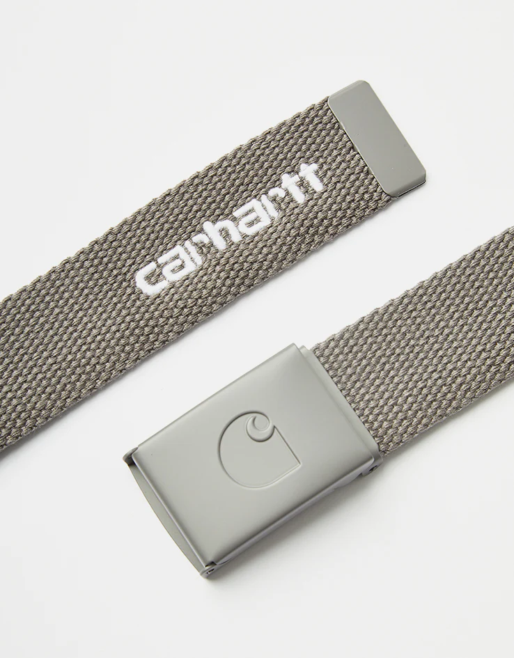 Carhartt WIP C-Logo Tonal Web Belt - Porphyry/White - Image 3