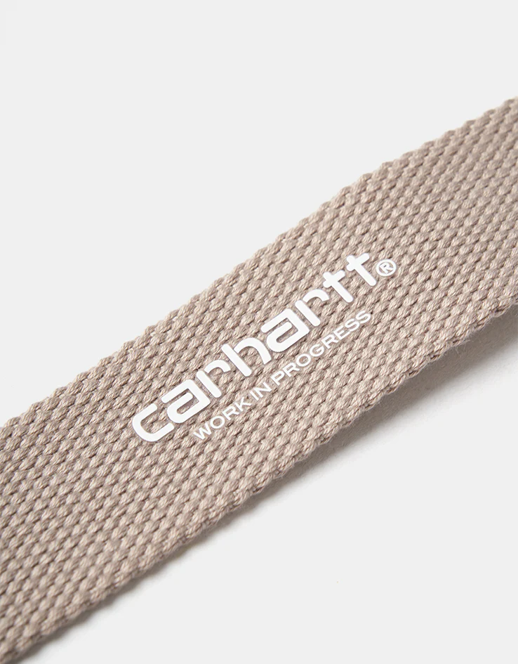 Carhartt WIP C-Logo Tonal Web Belt - String/White - Image 3