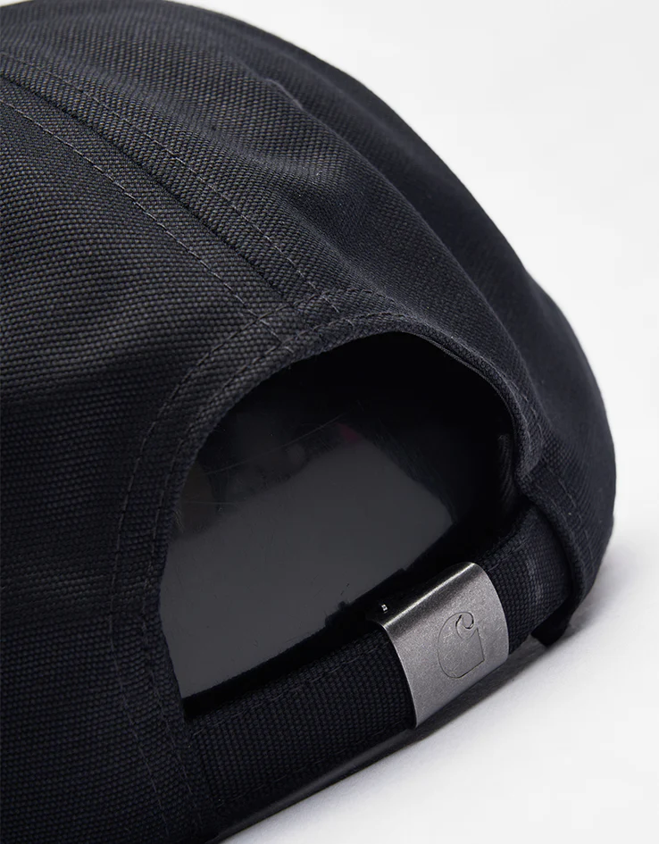 Carhartt WIP Canvas Script Cap - Black/White - Image 3